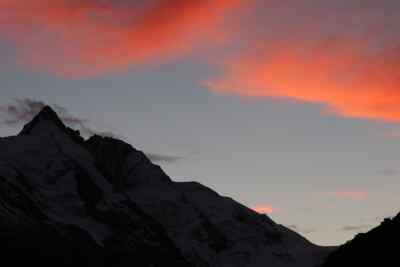 Grossglockner in the afterglow