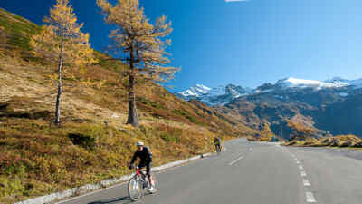 Cyclists on the Grossglockner