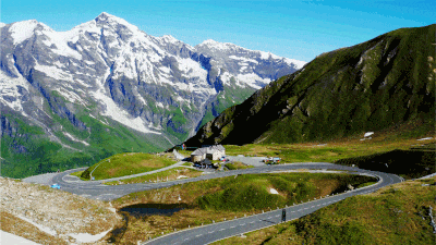 Grossglockner High Alpine Road - View to Fusch
